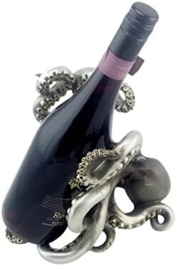Globe Imports Wine Bottle Holder Silver Polystone 7.5 Tall, Lobster, Size One Size -Songmics Furniture Shop 41ZHOueqEsL. AC