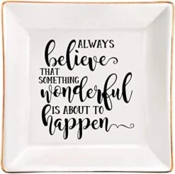 XJF To My Daughter Gift From Mother, Daughter Ceramic Jewelry Trinket Dish, Birthday, Graduation, Christmas, Gift For Daughter From Mother -Songmics Furniture Shop 41ZMfm9vSuL. AC