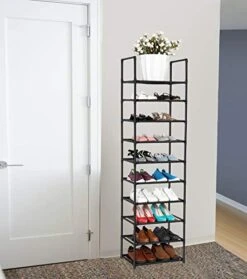 FIDUCIAL HOME 10 Tiers Shoe Rack 20-25 Pairs Sturdy Shoe Shelf -Songmics Furniture Shop 41ZQGjenqzL