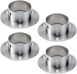 Antrader 4-Pack Stainless Steel Closet Rod Flange 1-1/2 Inch Dia. Adjustable Socket Bracket Support Holder For Pipe(Silver) 11 Antrader 4-Pack Stainless Steel Closet Rod Flange 1-1/2 Inch Dia. Adjustable Socket Bracket Support Holder For Pipe(Silver) -Songmics Furniture Shop 41ZYNc8G03L. AC