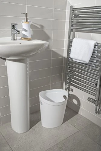 Addis 514805 Plastic Waste Paper Bathroom Bedroom Office Bin, 12 Litre, Lime Green 2 Addis 514805 Plastic Waste Paper Bathroom Bedroom Office Bin, 12 Litre, Lime Green - Image 2