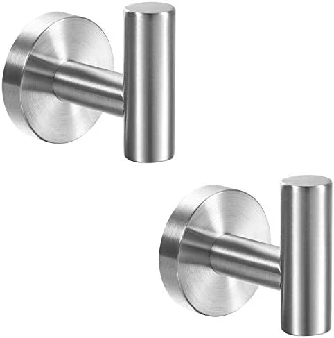 YGIVO 2 Pack Towel Hooks, Brushed Nickel SUS304 Stainless Steel Coat Robe Clothes Hook Modern Wall Hook Holder For Bathroom Kitchen Garage Hotel Wall Mounted (Brushed Nickel) 8 YGIVO 2 Pack Towel Hooks, Brushed Nickel SUS304 Stainless Steel Coat Robe Clothes Hook Modern Wall Hook Holder For Bathroom Kitchen Garage Hotel Wall Mounted (Brushed Nickel) - Image 8
