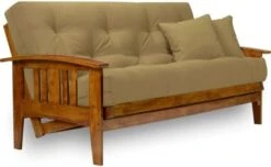 Nirvana Futons Westfield Futon Set - Queen Size, Frame, 8" Mattress, Twill Khaki Cover -Songmics Furniture Shop 41Zc3nAQtxL. AC