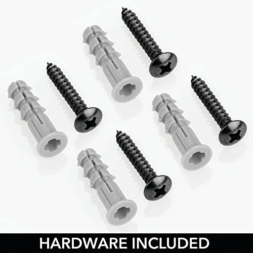 MDesign Steel Towel Holder For Bathroom Wall - Wall Mounted Organizer For Rolled Towels And Bath Robes - Six Level Wall Mount Towel Storage Rack - Bathroom Towel Organizer - Hyde Collection - Black 3 MDesign Steel Towel Holder For Bathroom Wall - Wall Mounted Organizer For Rolled Towels And Bath Robes - Six Level Wall Mount Towel Storage Rack - Bathroom Towel Organizer - Hyde Collection - Black - Image 3