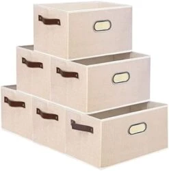 Yawinhe Collapsible Storage Bins, 15.0 X 9.8 X 8.3 Inch, Cube Storage Bins, Fabric Foldable Storage Bins Organizer Containers With Dual Leather Handles For Home Closet Office (White/Grey, 2-Pack) 26 Yawinhe Collapsible Storage Bins, 15.0 X 9.8 X 8.3 Inch, Cube Storage Bins, Fabric Foldable Storage Bins Organizer Containers With Dual Leather Handles For Home Closet Office (White/Grey, 2-Pack) -Songmics Furniture Shop 41ZmMpWH2uL. AC