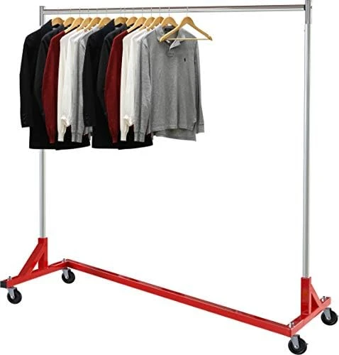 Simple Houseware Industrial Grade Z-Base Garment Rack, 400lb Load With 62in Extra Long Bar 6 Simple Houseware Industrial Grade Z-Base Garment Rack, 400lb Load With 62in Extra Long Bar - Image 6
