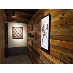 Rustic Look Naturally Reclaimed Wood Panels 30pc Brown