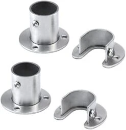 Antrader 4-Pack Stainless Steel Closet Rod Flange 1-1/2 Inch Dia. Adjustable Socket Bracket Support Holder For Pipe(Silver) 10 Antrader 4-Pack Stainless Steel Closet Rod Flange 1-1/2 Inch Dia. Adjustable Socket Bracket Support Holder For Pipe(Silver) -Songmics Furniture Shop 41a9HFqMTXL. AC
