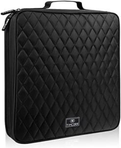 TIMCORR CD Case DVD Holder Storage: 160 Capacity DVD Cases Organizer Portable Wallet Storage - CD Plastic Protective Carrying Binder For Home Travel (Black) -Songmics Furniture Shop 41aBFXurnRL. AC