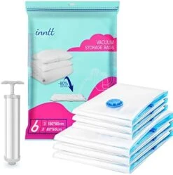 Vacuum Storage Bags 16 Pack (4 Jumbo, 4 Large, 4 Medium, 4 Small), Space Saver Bags Compression Storage Bags For Comforters And Blankets, Storage Bags Vacuum Sealed For Clothes Storage, Hand Pump -Songmics Furniture Shop 41aGwzQSJ L. AC