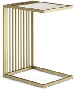 SIMPLIHOME Skyler SOLID MANGO WOOD And Metal 18 Inch Wide Rectangle Inrial C Side Table In Distressed White Wash, Fully Assembled , For The Living Room And Bedroom -Songmics Furniture Shop 41aVQ4fijL. AC