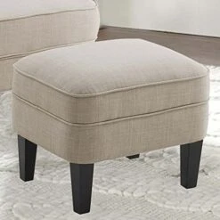 Rosevera Ember Accent, Mid Century Modern Chair For Living Ottoman Comfy Seat,Tub Sofa For Bedroom Reading Room, Standard, Linen Beige -Songmics Furniture Shop 41aWHlArVIL