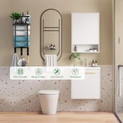 YOYONG Towel Racks For Bathroom Wall Mounted, Metal Towel Holder For Bathroom Towel Storage Wall Towel Rack Shelf For Rolled Towels Bathroom Organizer (Small) 11 YOYONG Towel Racks For Bathroom Wall Mounted, Metal Towel Holder For Bathroom Towel Storage Wall Towel Rack Shelf For Rolled Towels Bathroom Organizer (Small) -Songmics Furniture Shop 41aWYr0PJdL