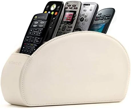 Londo Remote Control Holder With 5 Pockets - Store DVD, Blu-Ray, TV, Roku Or Apple TV Remotes - PU Leather With Suede Lining - Slim, Compact Living Or Bedroom Storage 12 Londo Remote Control Holder With 5 Pockets - Store DVD, Blu-Ray, TV, Roku Or Apple TV Remotes - PU Leather With Suede Lining - Slim, Compact Living Or Bedroom Storage - Image 12