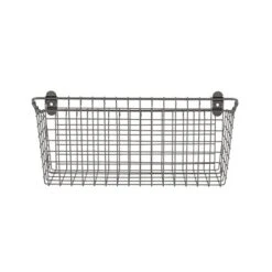 Spectrum Diversified Vintage Wall Mount Storage Basket, X-Large (Pack Of 1), Industrial Gray -Songmics Furniture Shop 41afKpigThL