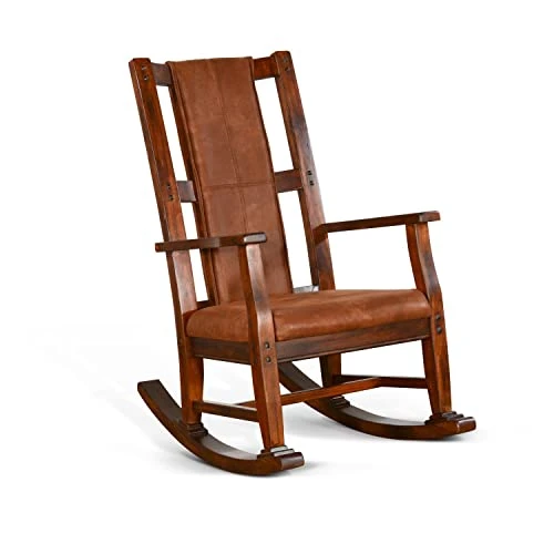 Sunny Designs Santa Fe Farmhouse Mahogany Wood Rocking Chair In Dark Chocolate 1 Sunny Designs Santa Fe Farmhouse Mahogany Wood Rocking Chair In Dark Chocolate