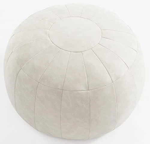 C COMFORTLAND Unstuffed Faux Suede Ottoman Pouf, Round Foot Rest Poof Ottomans, Floor Foot Stool Poufs, Bean Bag Chair Cover With Storage For Living Room, Bedroom, Or Wedding Gifts Yellow 11 C COMFORTLAND Unstuffed Faux Suede Ottoman Pouf, Round Foot Rest Poof Ottomans, Floor Foot Stool Poufs, Bean Bag Chair Cover With Storage For Living Room, Bedroom, Or Wedding Gifts Yellow - Image 11