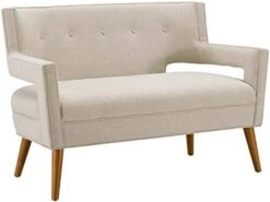 Modway Sheer Upholstered Fabric Mid-Century Modern Loveseat In Teal -Songmics Furniture Shop 41an 7swqiL. AC