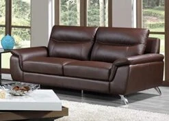 Cortesi Home Chicago Leather Sofa, 79", Brown 9 Cortesi Home Chicago Leather Sofa, 79", Brown -Songmics Furniture Shop 41aoqkgIR5L. AC