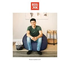 Big Joe Fuf Medium Foam Filled Bean Bag Chair With Removable Cover, Cobalt Lenox, 3ft Big -Songmics Furniture Shop 41aouWnxUpL