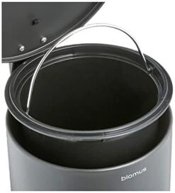 Blomus TUBO Pedal Bin Wastebasket 3L Magnet Charcoal -Songmics Furniture Shop 41as7lqhXnL
