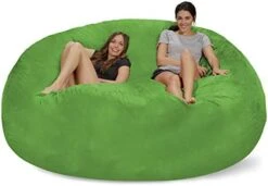 Chill Sack Bean Bag Chair Cover, 8-feet, Microsuede - Purple -Songmics Furniture Shop 41atuujiXL. AC