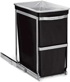 Simplehuman 35 Liter / 9.3 Gallon Dual Compartment Under Counter Kitchen Cabinet Pull-Out Recycling Bin And Trash Can 12 Simplehuman 35 Liter / 9.3 Gallon Dual Compartment Under Counter Kitchen Cabinet Pull-Out Recycling Bin And Trash Can -Songmics Furniture Shop 41auPlOenLL. AC