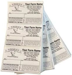 Custom Poultry Freezer Labels 4" X 2.5" With Safe Handling Instructions And Exemption – P.L. 90-492 (1000) -Songmics Furniture Shop 41azWBV4CTL. AC 1