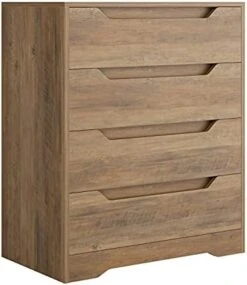 URKNO Modern 4 Drawer Dresser, Wood Chest Of Drawers With Storage, Clothing Organizer With Cut-Out Handle, Storage Cabinet, Nightstand For Living Room, Bedroom, Hallway, Dark Brown 14 URKNO Modern 4 Drawer Dresser, Wood Chest Of Drawers With Storage, Clothing Organizer With Cut-Out Handle, Storage Cabinet, Nightstand For Living Room, Bedroom, Hallway, Dark Brown -Songmics Furniture Shop 41b5wd2mmMS. AC