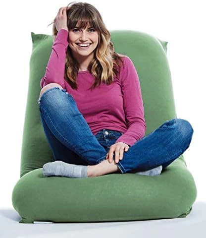 Yogibo Short Bean Bag Chair For Teens, Adults, Plush, Soft Lounge Beanbag For Gaming, Reading, And Relaxing, Removable, Washable Outer Cover, Light Gray 8 Yogibo Short Bean Bag Chair For Teens, Adults, Plush, Soft Lounge Beanbag For Gaming, Reading, And Relaxing, Removable, Washable Outer Cover, Light Gray - Image 8