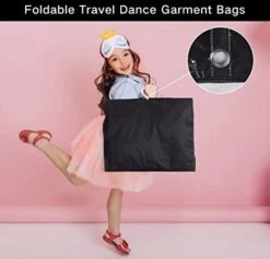 Kimbora Costume Dance Garment Bag With 3 Clear Zipper Pockets For Suits Dress Cover, Travel Storage & Competitions, Set Of 2 (Black) -Songmics Furniture Shop 41bCKExELEL