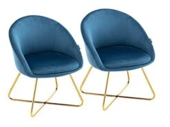 Altrobene Modern Accent Chair, Velvet Dining Chair Set, Living Room Bedroom Kitchen Arm Chair, Golden Finished, Set Of 2, Navy Blue 11 Altrobene Modern Accent Chair, Velvet Dining Chair Set, Living Room Bedroom Kitchen Arm Chair, Golden Finished, Set Of 2, Navy Blue -Songmics Furniture Shop 41bNLKFjnLL