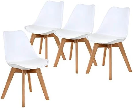 NOBPEINT Mid Century Dining Chairs,Set Of 4(Black) 7 NOBPEINT Mid Century Dining Chairs,Set Of 4(Black) - Image 7