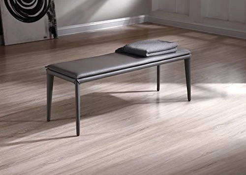 Whiteline Modern Living Jared Entryway Bench, Medium, One Size, Dark Gray 1 Whiteline Modern Living Jared Entryway Bench, Medium, One Size, Dark Gray