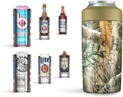 Frost Buddy Universal Can Cooler - Fits All - Stainless Steel Can Cooler For 12 Oz & 16 Oz Regular Or Slim Cans & Bottles - Stainless Steel (Camo Flag) -Songmics Furniture Shop 41biXI21nKL. AC