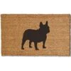 UncommonDoormats French Bulldog Silhouette Doormat (18"x30"), Natural Coir With Black Graphic