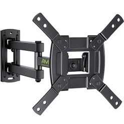 AM Alphamount TV Wall Mount Bracket Full Motion For Most 13-39 Inch TVs Monitors With 360° Rotation Articulating Swivel Extension Arms And Tilt, Hold TV Up To 44lbs Max VESA 200x200mm