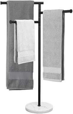 KES Towel Racks For Bathroom, 40-Inch Swivel Arms Standing 3 Bath Towel Racks With Weighted Marble Base, SUS304 Stainless Steel Brushed Finish, BTH219-2 15 KES Towel Racks For Bathroom, 40-Inch Swivel Arms Standing 3 Bath Towel Racks With Weighted Marble Base, SUS304 Stainless Steel Brushed Finish, BTH219-2 -Songmics Furniture Shop 41bm6hDBNEL. AC