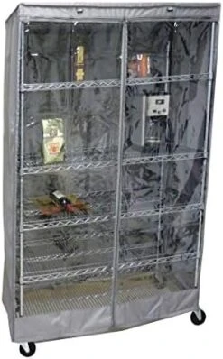 Storage Shelving Unit Cover, Fits Racks 48" Wx18 Dx72 H One Side See Through Panel (Cover Only) -Songmics Furniture Shop 41bncYFY7OL. AC