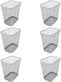 Ybmhome Steel Mesh Rectangular Open Top Waste Basket Bin Trash Can For Office Home 8x12x12 Inches 1103s (1, Black) 10 Ybmhome Steel Mesh Rectangular Open Top Waste Basket Bin Trash Can For Office Home 8x12x12 Inches 1103s (1, Black) -Songmics Furniture Shop 41c1a3bpaIL. AC