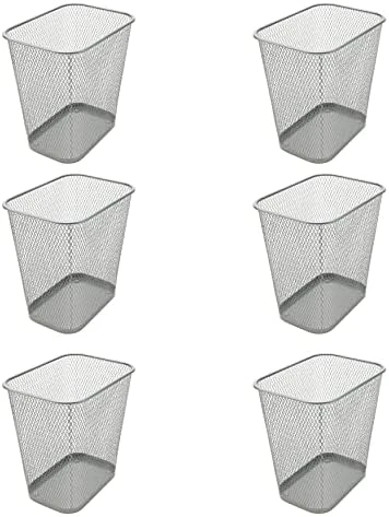 Ybmhome Steel Mesh Rectangular Open Top Waste Basket Bin Trash Can For Office Home 8x12x12 Inches 1103s (1, Black) 4 Ybmhome Steel Mesh Rectangular Open Top Waste Basket Bin Trash Can For Office Home 8x12x12 Inches 1103s (1, Black) - Image 4