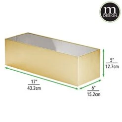 MDesign Steel Floor Stand Toilet Paper Organizer, 4-Roll Tissue Storage Holder Container Bin For Bathroom, Fits Under Sink, Vanity, Shelf, In Cabinet, Or Corner, Metro Collection - Soft Brass 14 MDesign Steel Floor Stand Toilet Paper Organizer, 4-Roll Tissue Storage Holder Container Bin For Bathroom, Fits Under Sink, Vanity, Shelf, In Cabinet, Or Corner, Metro Collection - Soft Brass -Songmics Furniture Shop 41c5if0zwHL