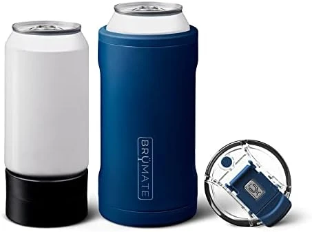 BrüMate Hopsulator Trio 3-in-1 Insulated Can Cooler For 12oz / 16oz Cans + 100% Leak Proof Tumbler With Lid | Can Coozie Insulated For Beer, Soda, And Energy Drinks (Matte Gray) 7 BrüMate Hopsulator Trio 3-in-1 Insulated Can Cooler For 12oz / 16oz Cans + 100% Leak Proof Tumbler With Lid | Can Coozie Insulated For Beer, Soda, And Energy Drinks (Matte Gray) - Image 7