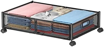 Under Bed Storage Containers, Under Bed Shoe Storage With Wheels, Foldable Bedroom Storage Organization With Handles, Under Bed Storage Bins Drawer For Clothes, Blankets And Shoes, Bedding (2 Pack, Black) 9 Under Bed Storage Containers, Under Bed Shoe Storage With Wheels, Foldable Bedroom Storage Organization With Handles, Under Bed Storage Bins Drawer For Clothes, Blankets And Shoes, Bedding (2 Pack, Black) - Image 9