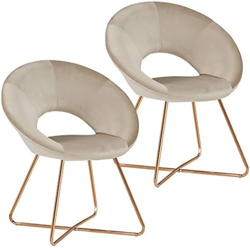 Duhome Modern Accent Velvet Chairs Dining Chairs Single Sofa Comfy Upholstered Arm Chair Living Room Furniture Mid-Century Leisure Lounge Chairs With Golden Metal Frame Legs Set Of 2 (Khaki Velvet)… 10 Duhome Modern Accent Velvet Chairs Dining Chairs Single Sofa Comfy Upholstered Arm Chair Living Room Furniture Mid-Century Leisure Lounge Chairs With Golden Metal Frame Legs Set Of 2 (Khaki Velvet)… - Image 10