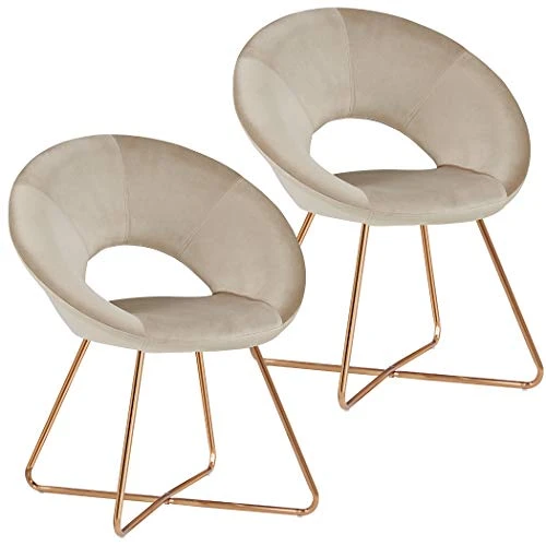 Duhome Modern Accent Velvet Chairs Dining Chairs Single Sofa Comfy Upholstered Arm Chair Living Room Furniture Mid-Century Leisure Lounge Chairs With Golden Metal Frame Legs Set Of 2 (Khaki Velvet)… 1 Duhome Modern Accent Velvet Chairs Dining Chairs Single Sofa Comfy Upholstered Arm Chair Living Room Furniture Mid-Century Leisure Lounge Chairs With Golden Metal Frame Legs Set Of 2 (Khaki Velvet)…