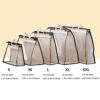 5 Pack Clear Tote Bag, Handbag Organizer PVC Transparent Anti-dust Cover Bag For Hanging Closet With Zipper And Handle Space-Saving Storage Bag (Color : Beige, Size : XXL)