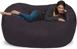 Chill Sack Bean Bag Chair: Huge 6' Memory Foam Furniture Bag And Large Lounger - Big Sofa With Soft Micro Fiber Cover - Royal Blue -Songmics Furniture Shop 41cahnjjODL. AC