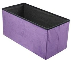 Sorbus Storage Ottoman Bench – Collapsible/Folding Bench Chest With Cover – Perfect Toy And Shoe Chest, Hope Chest, Pouffe Ottoman, Seat, Foot Rest, – Contemporary Faux Suede (Purple) -Songmics Furniture Shop 41cgoLT5cAL