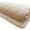 FULI Japanese Floor Mattress, Futon Mattress, Shiki Futon (shikibuton), Foldable & Portable, Made In Japan (White, Twin)